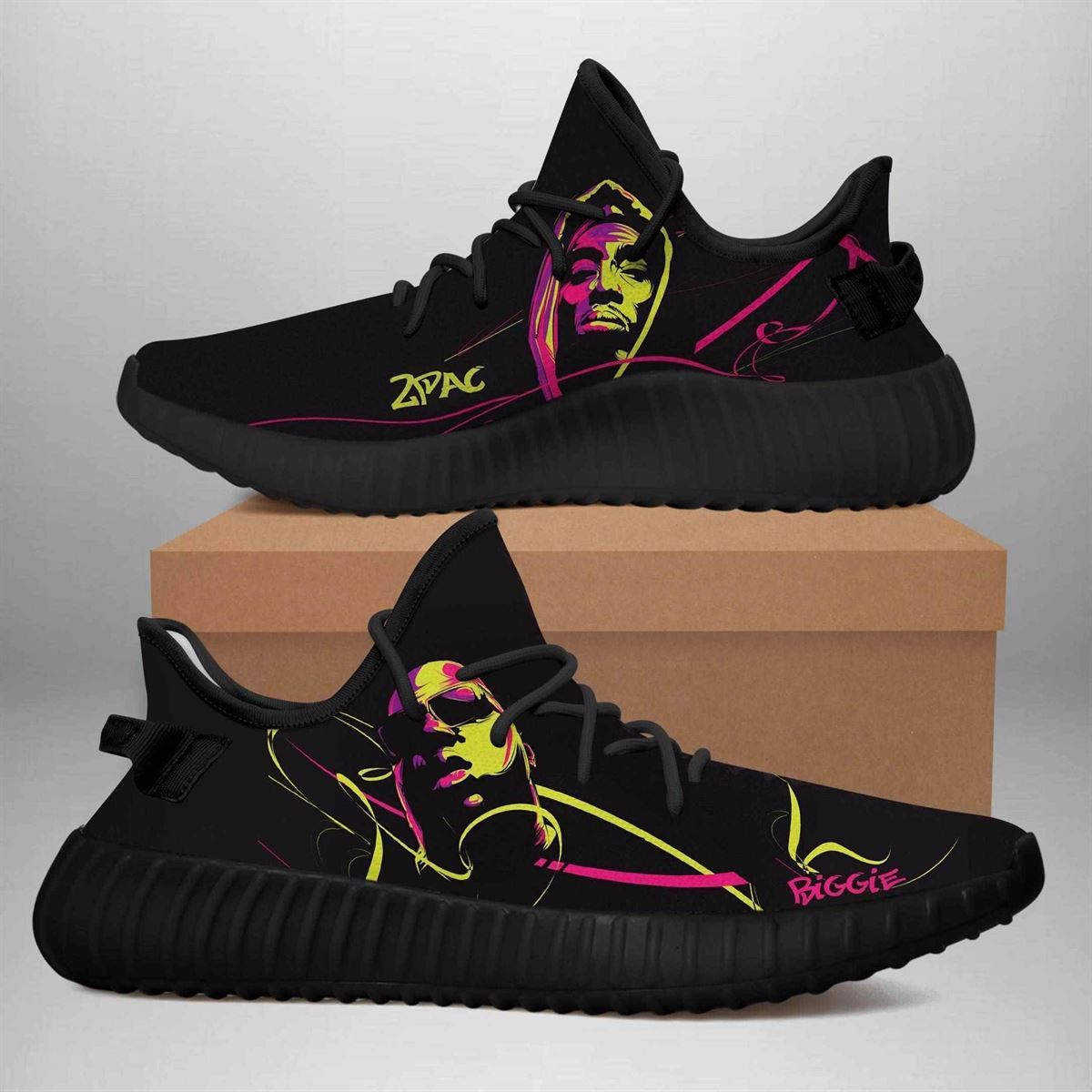 2pac Biggie Yeezy Boost Shoes Sport Sneakers Yeezy Shoes