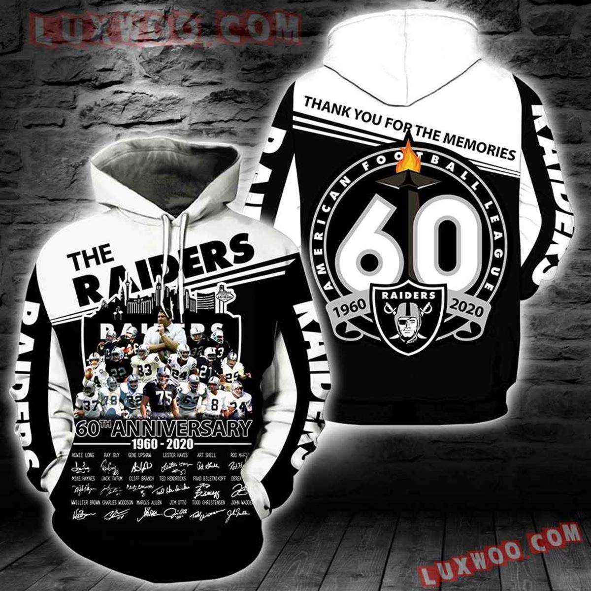 60th Anniversary Raiders New Full All Over Print