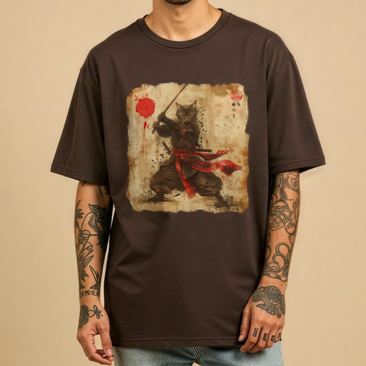 Vintage Samurai Cat T-Shirt, Antique Japanese Cat Tshirt, Cat With Kimono Shirt, Anime Tshirt, Cute Cat Tee, Cool Cat Shirt, Cat Lover Gift Vintage Samurai Cat T-Shirt, Antique Japanese Cat Tshirt, Cat With Kimono Shirt, Anime Tshirt, Cute Cat Tee, Cool Cat Shirt, Cat Lover Gift