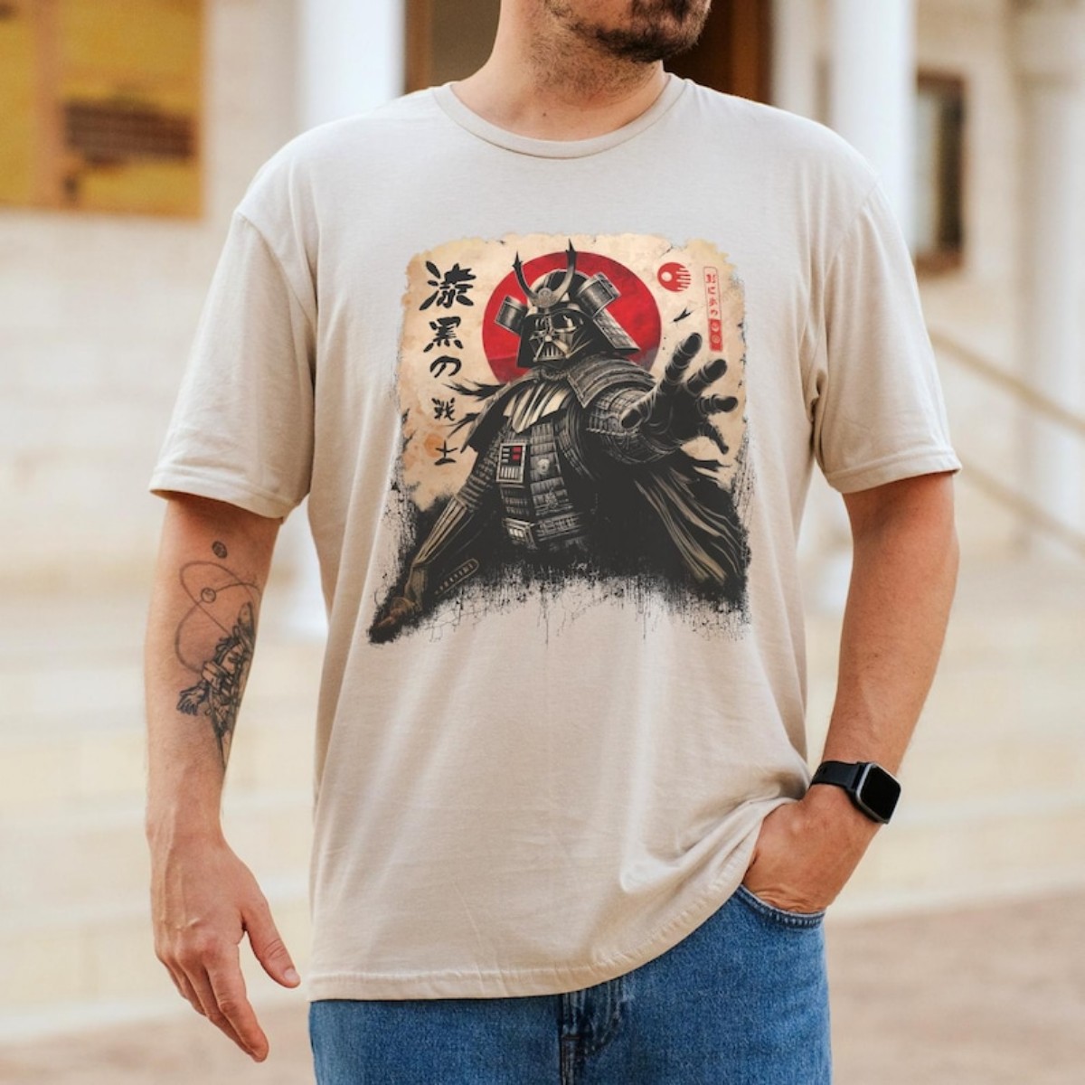 Vintage Samurai Darth Vader T Shirt, Antique Japanese Darth Vader Star Wars T-Shirt, Sumi-e Tee, Japanese Tshirt, Anime Print Shirt Gift Vintage Samurai Darth Vader T Shirt, Antique Japanese Darth Vader Star Wars T-Shirt, Sumi-e Tee, Japanese Tshirt, Anime Print Shirt Gift